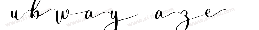 Subway Haze字体转换